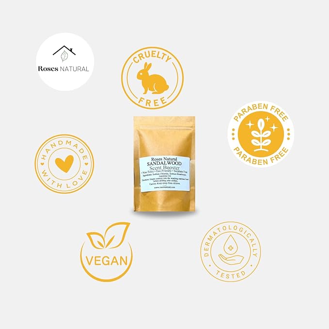 Powder Laundry Scent Booster - Discovery Set Textile Deodorizer Handcrafted Plant-based Ingredients 8 Packs each 4 Oz