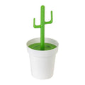 Vigar Cactus Bathroom 3 Liter Trash Bin with Lid Cactus-Shaped Handle and Removable Inner Bin Ideal Bathroom Trash Can and Kitchen Trash Can