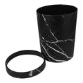 Marble Bathroom Trash Can Nordic Style No Lid Wastebasket for Office Home and Hotel Stylish Waste Container for Bedroom and Bathroom Convenient Waste Container