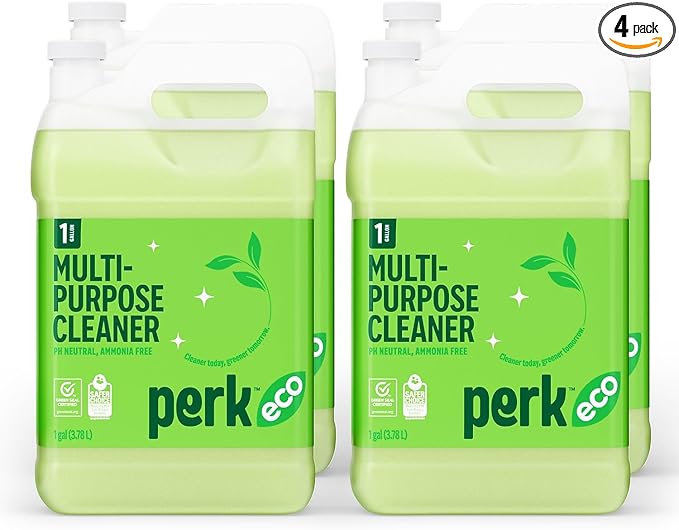Sustainable Earth Ready‑to‑Use All‑Purpose Cleaner Refill 1‑Gallon Bottles 4/Carton — Multi‑Surface Cleaning Solution for Kitchens Floors &amp Commercial Facilities