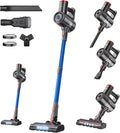 Cordless Vacuum Cleaner for Home450W 40Kpa 45MinsSelf-StandingPowerful Stick Vacuum Cordless for Pet HairHard FloorsCarpetsCar - Blue
