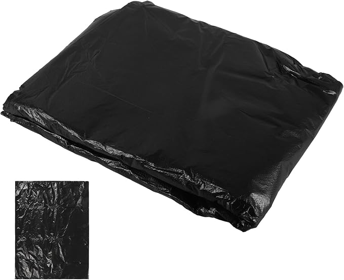 Black Plastic Trash Bags 80X100Cm 25pcs Thickened 2.5 Mil Kitchen Garbage Bags for Bathroom Office Bedroom Wastebasket Liners