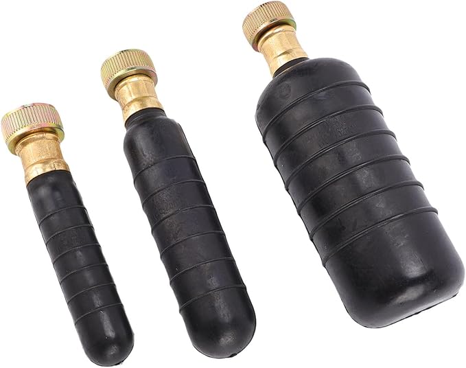 VBESTLIFE Rubber Drain Bladder Unclogger Kit 3 Pcs for 1-6 Inch Pipes Suitable for Kitchen and Bathroom Use with Standard Garden Hose Connector