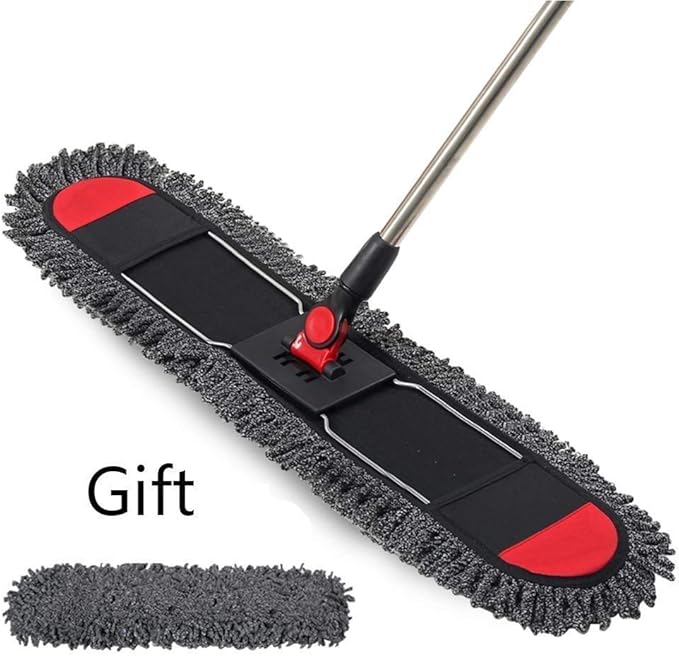 MopMicrofiber Floor Mop for Hardwood Cleaning 360 Rotating Dust Wet Mop with Aluminum Extended Handle Reusable Washable Mop Pads