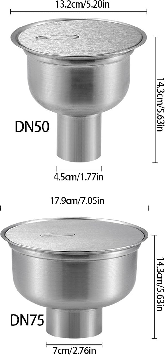 PANGBOER Stainless Steel Industrial Grade Round Floor Drain for Pharmaceutical Workshop Efficient Drainage