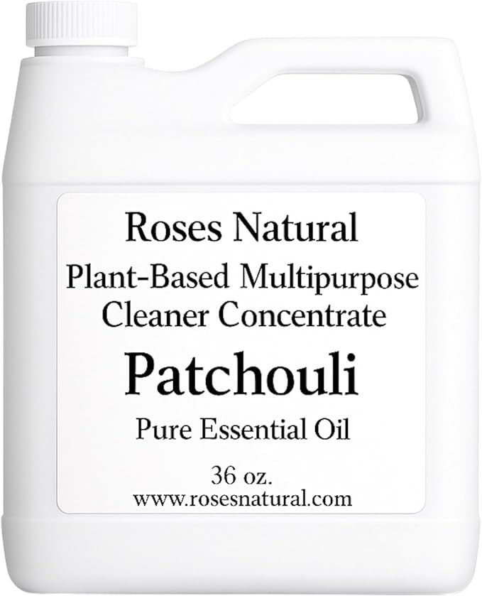 Patchouli Multipurpose Cleaner Concentrate 36 oz | Plant-Based Non-Toxic Biodegradable | Streak-Free Cleaning for Kitchen Bathroom Glass &amp Floors Made in the USA
