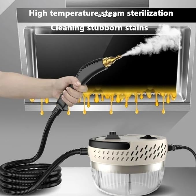 2500W Handheld High Temperature and Pressure Steam Cleaners 900 ml capacity 3 Bar with Brush Heads For Air Conditioning Kitchen Hood Steam Cleaning Machine