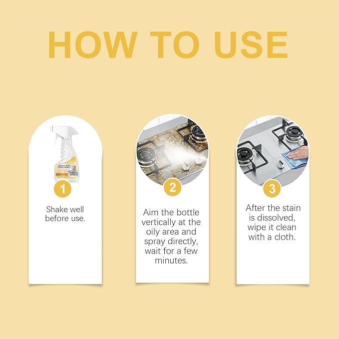 2025 New Greasy Dirt Clean Spray Multifunctional Powerful Kitchen Foam Clean for Oven Household Stove Kitchen &amp More (3)