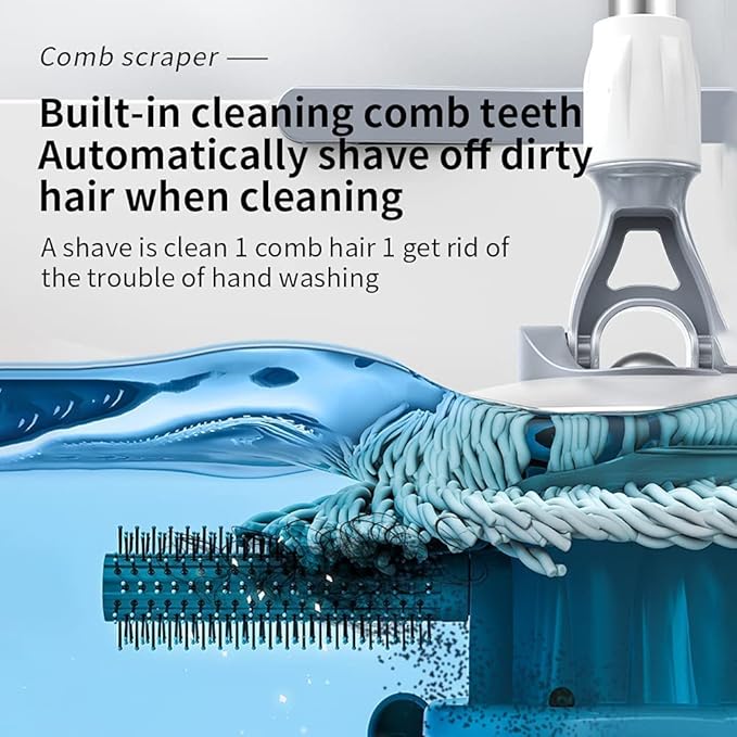 Spin Mop Bucket Deluxe 360 Spinning Floor Cleaning System with 6 Microfiber Replacement Head Refills62 Extended Handle4X Wheel for Home Cleaning