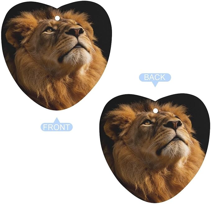 5PCS Car Air Freshener Hanging Personalized Double Sided Snow Leopard Car Fresheners Long Lasting New Cars Scents Cute Automotive Freshies for Closets Drawers (tea)
