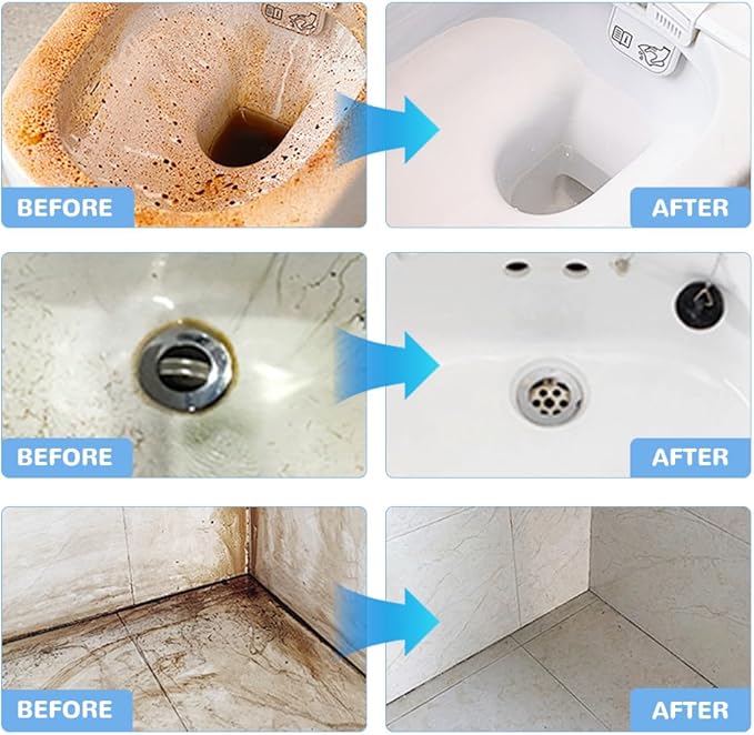 AIIONP 2026 Upgraded Bathroom Descaler Foam Cleaner Multipurpose Bathroom Foam Cleaner Stubborn Stains Cleaner Bathrooms Descaler Cleaner Spray All Purpose Rinse Cleaning Foam for Bathrooms (1)