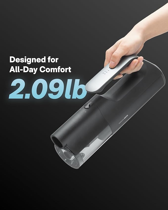 HOTO BlowVac™ Handheld Vacuum Cordless Car Vacuum Cleaner with 23000Pa High Power 3 Suction Modes Electric Compressed Air Duster Blower for Car Interior Desk Boat Home Outdoor