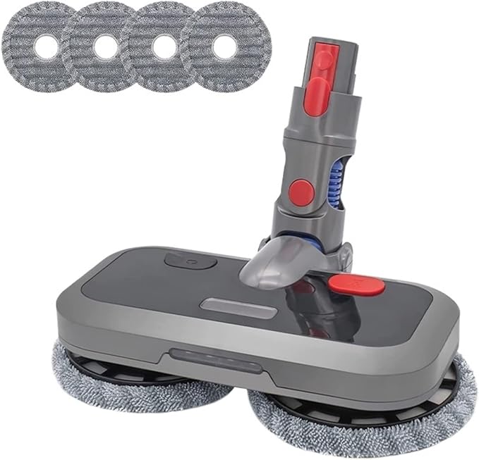 Electric Mop Head Compatible for Dyson V7 V8 V10 V11 V15 Wireless Vacuum Cleaner Wet Dry Mop Cleaning Head Floor Brush Replacement Parts