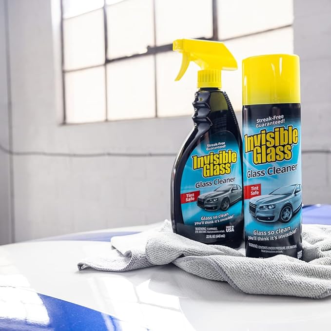 Invisible Glass 92164-6PK Premium Glass Cleaner Spray for Car Windshields and Windows Automotive and Home Window Cleaner Streak-Free Ammonia-Free Tint-Safe – 22 fl oz (Pack of 6)