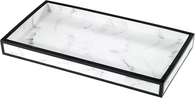 Avanti Linens - Vanity Tray Guest Bathroom Essentials Modern Inspired Home Decor (Jasper Collection)