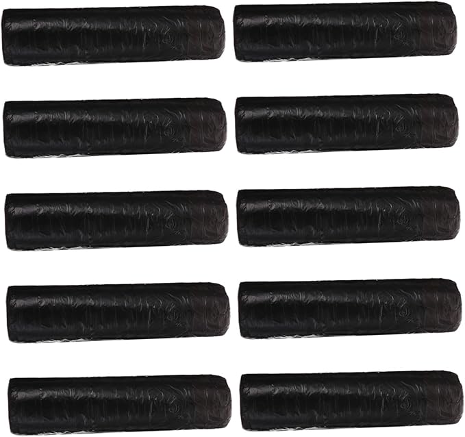 VALICLUD 10 Packs Disposable Plastic Trash Bags with Drawstring Leakproof Garbage Bags for Kitchen Bathroom Office Large Capacity PP Material Extra Strong and Odorless