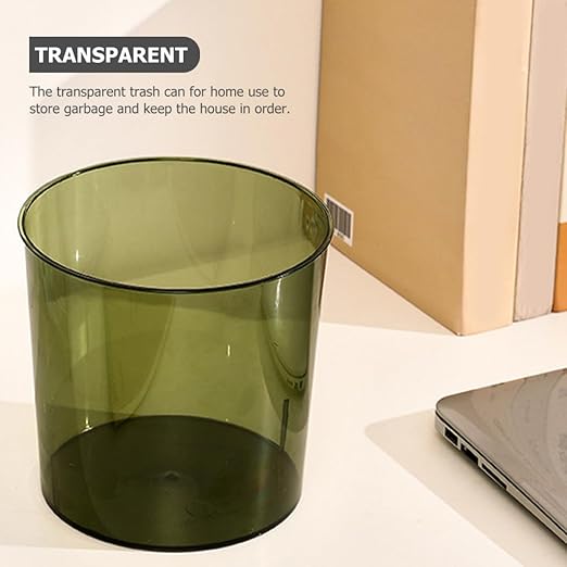 ARTIBETTER Large Capacity Trash Can Household Garbage Bin Plastic Wastebasket for Living Room Office Bathroom Green XL Open-top Trash Storage Container