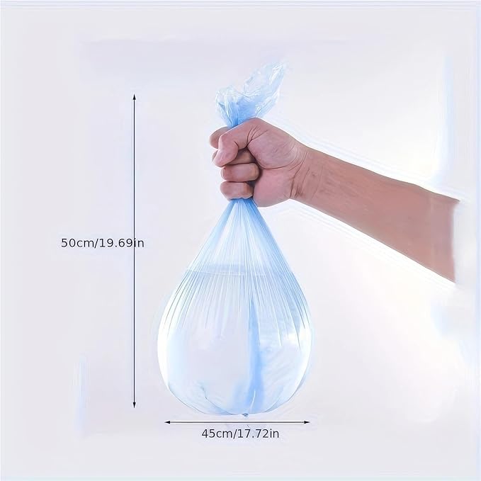 300 PCS Pack Heavy-Duty Blue Trash Bags – Extra Thick Leak &amp Tear-Proof For Household Kitchen Cleanup