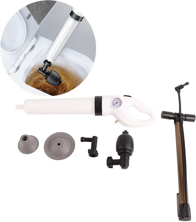 Powerful Air Pressure Drain Toilet Cleaner High Efficiency ABS Shell Pipe Unclogger for Bathroom Kitchen Sink Shower Drain