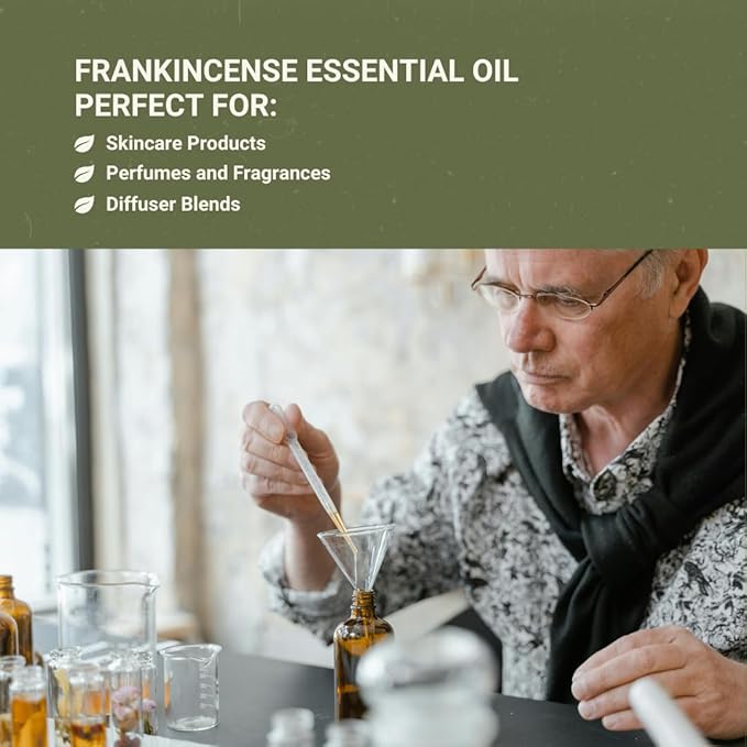 Frankincense Essential Oil - Direct from Madhya Pradesh India - Pure Essential Oil for Diffusers and Aromatherapy | 100% Pure Therapeutic Grade Natural Aceite de Incienso (22lbs)