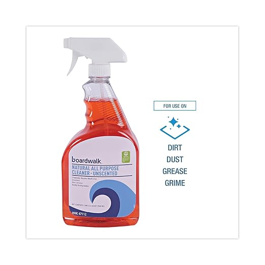 Boardwalk BWK37112 Natural All Purpose Cleaner Unscented 32 oz Spray Bottle (Case of 12)