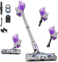 Cordless Vacuum Cleaner 38Kpa Powerful Stick Vacuum Cleaner with 45mins Rechargeable Battery LED Anti-Tangle Brush 8-in-1 Handheld Vacuum Cleaners for Home/Pet Hair/Carpets/Floors N503-1