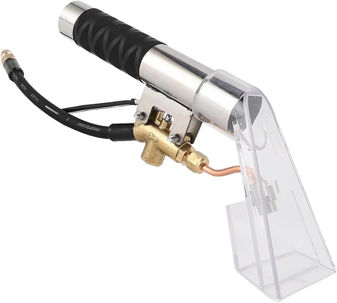 YWBL-WH Extractor Hand Tool Stainless Steel Upholstery Cleaner Lightweight Portable Carpet and Auto Detailing Wand with Clear Head for Efficient Cleaning