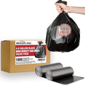 4-6 Gallon Trash Bags 1000 Count Bulk Value Pack Black Garbage bags Multi-purpose Trash Can Bin Liners for Bathroom Office Industrial Commercial Janitorial Municipal Recycling