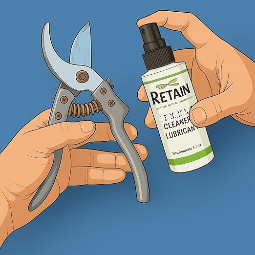 RETAIN Organic Pruning Tool Cleaner No Rust &amp Lubricant 4 oz 3 Pack