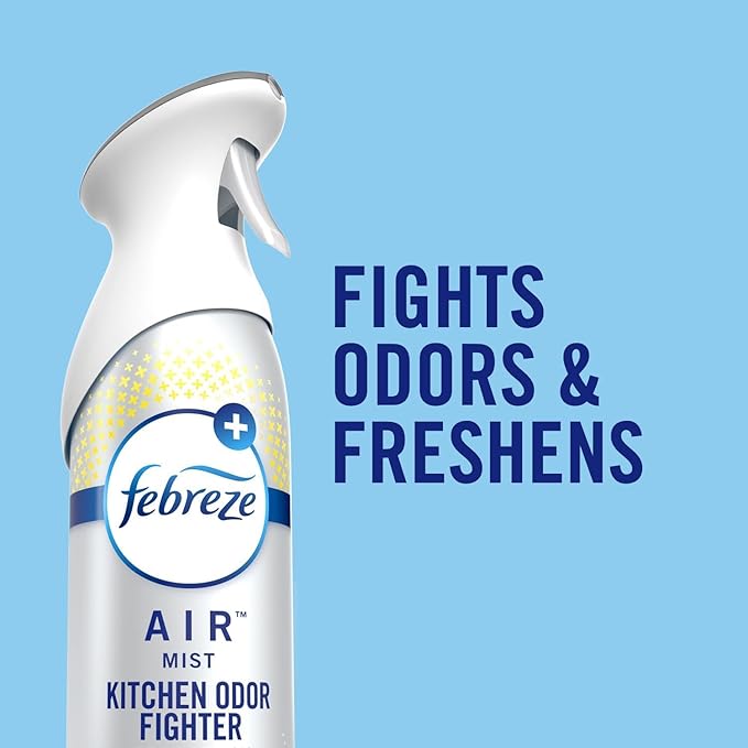Febreze Odor-Fighting Air Freshener Room Fresheners Air Effects Spray Air Mist 8.8 Ounce - 3 Count (Pack of 1) (Fresh Lemon)