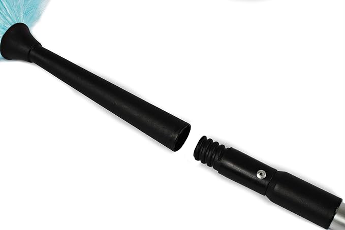 CleanAide Electrostatic Dusting Wand with 3-Section Extendable Pole Reaches Up to 72 Inches Lightweight &amp Non-Scratch for Home &amp Office Cleaning