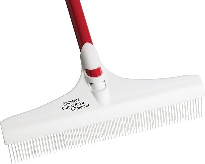 ROBERTS 70-127-3 Carpet Rake &amp Groomer and Zep High Traffic Carpet Cleaner (1 Gallon)