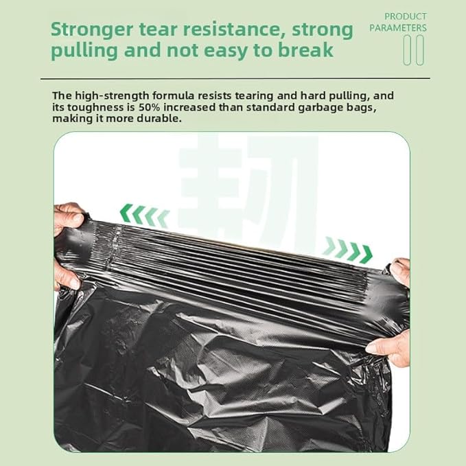 45-50 gallon heavy duty trash bags 39.37x47.24 inches black extra strong construction &amp yard bags for commercial industrial garden waste leakproof &amp puncture resistant(30 pieces）
