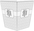 Marye-Kelley-Aubrey Wastepaper Basket Decoupage Wood Decorative Wastebasket for Kitchen Bathroom Bedroom Living Room Handmade Made in The USA