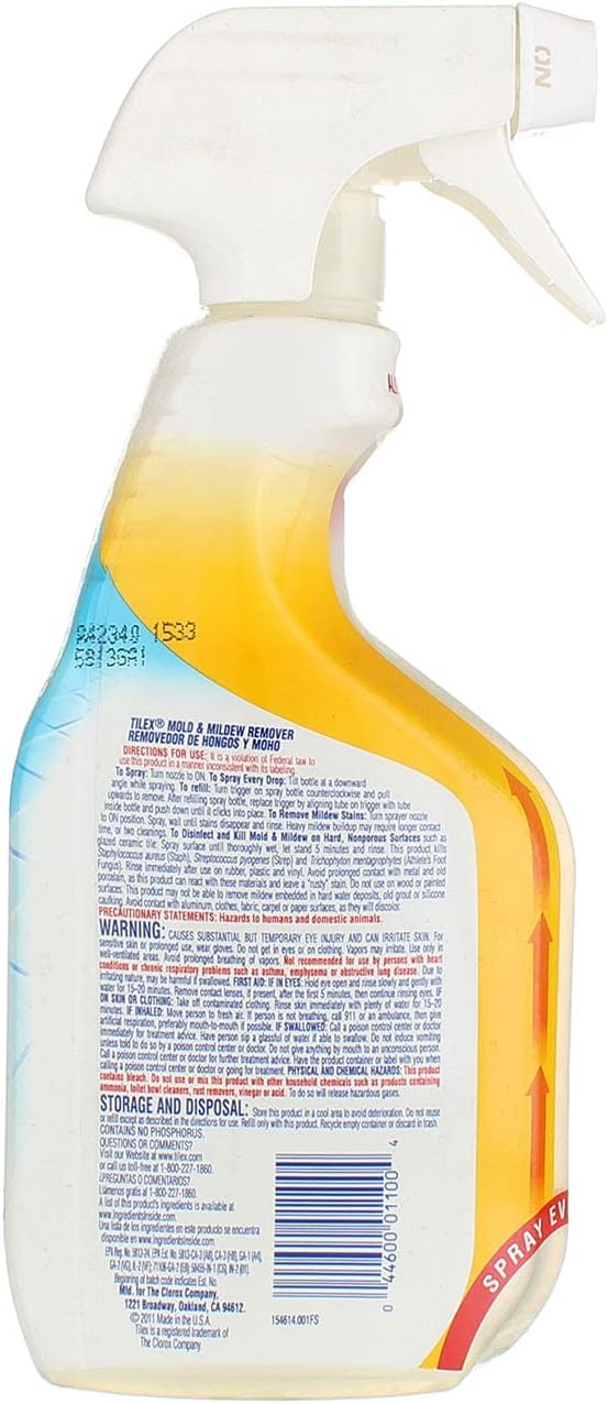 Tilex Mold and Mildew Remover Spray 16 Fl Oz (Pack of 3)