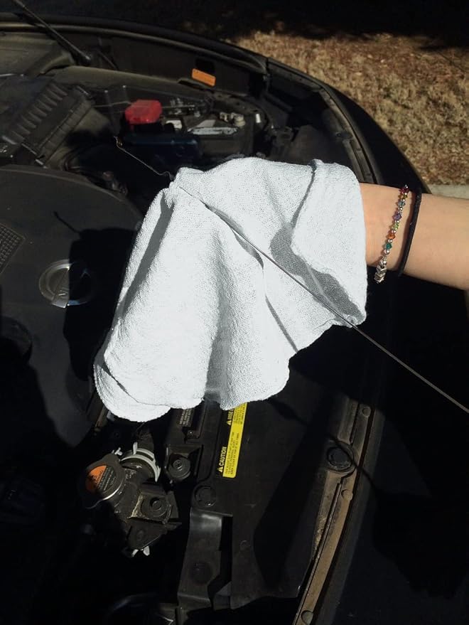 Avalon Towels Cotton Shop Rags – (Pack of 150) Size 12x14 Inches Cleaning Rags – Absorbent Shop Towels and Multipurpose Cleaning Towels for Automobiles Industries Garage and Homes (Grey)