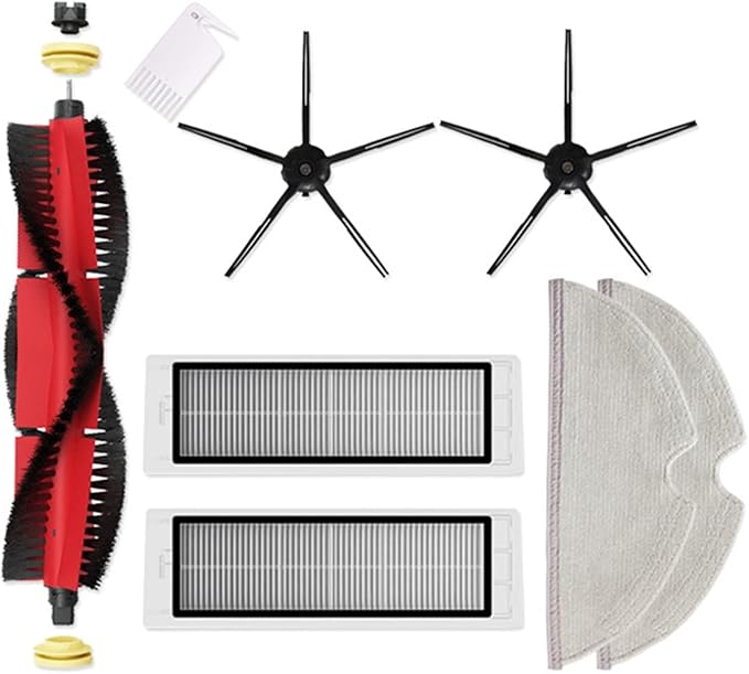 BeNtli Vacuum Cleaner PartsRemovable Main BrushWashable HEPA Filter ClothCompatible for Xiaomi S6 MaxV S60 S65 S5 MAX S6 Pure T6 (Color : As Shown-20)