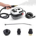 Handheld Steam Cleaner 2500W High Temperature Pressurized Steam Cleaner for Home Use Fast Heating Portable Steamer Cleaning Machine with 3 Brush Heads for Kitchen Car Detailing