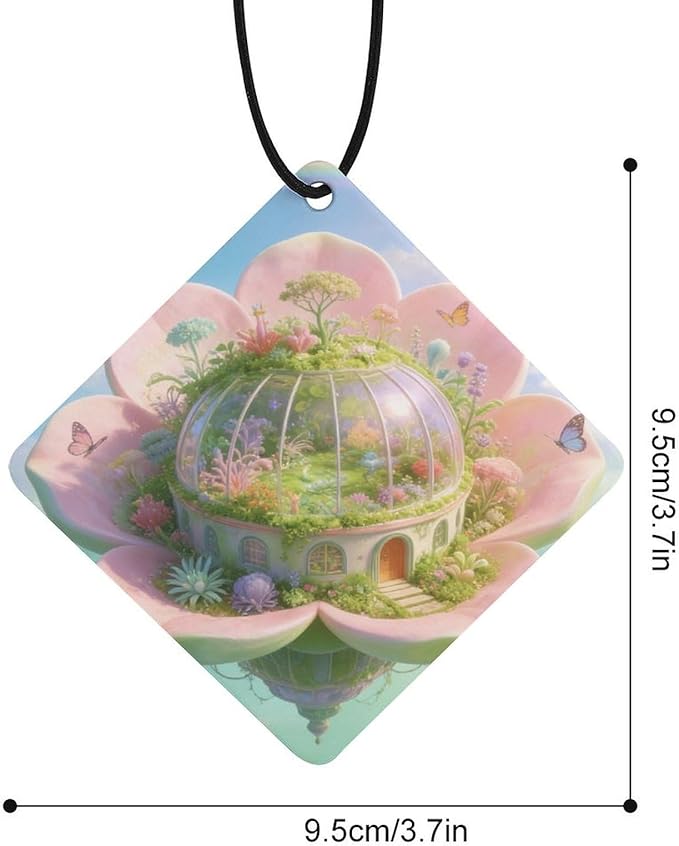 5PCS Car Air Freshener Hanging Personalized Double Sided Under A Rainbow Car Fresheners Long Lasting New Cars Scents Cute Automotive Freshies for Closets Drawers (tea)