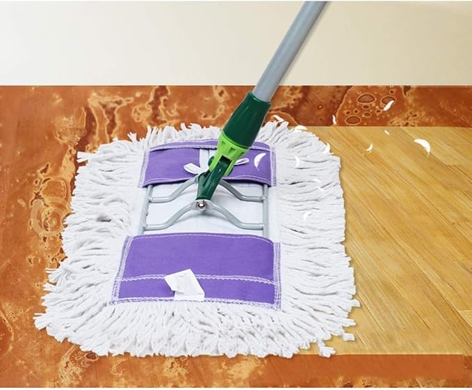 Industrial Class Cotton Floor Mop Dry to Attract Dirt Dust or Hardwood Clean Office