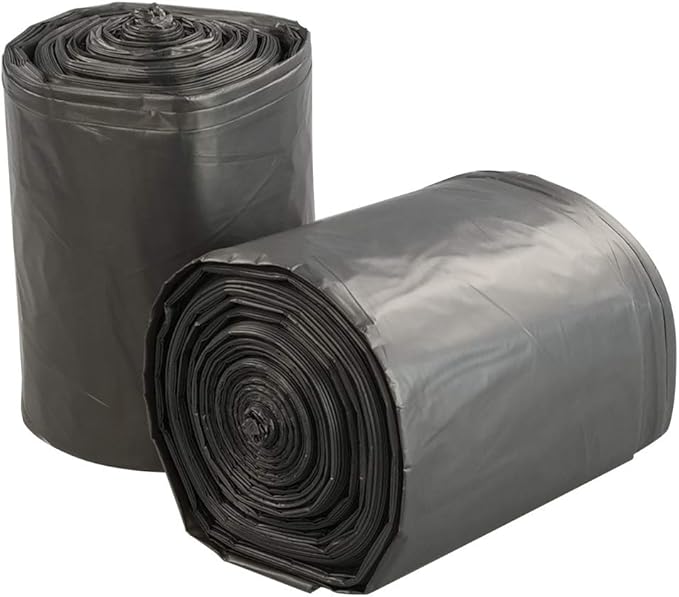 18 Gallon Large Kitchen Trash Bag Gray 100 Counts