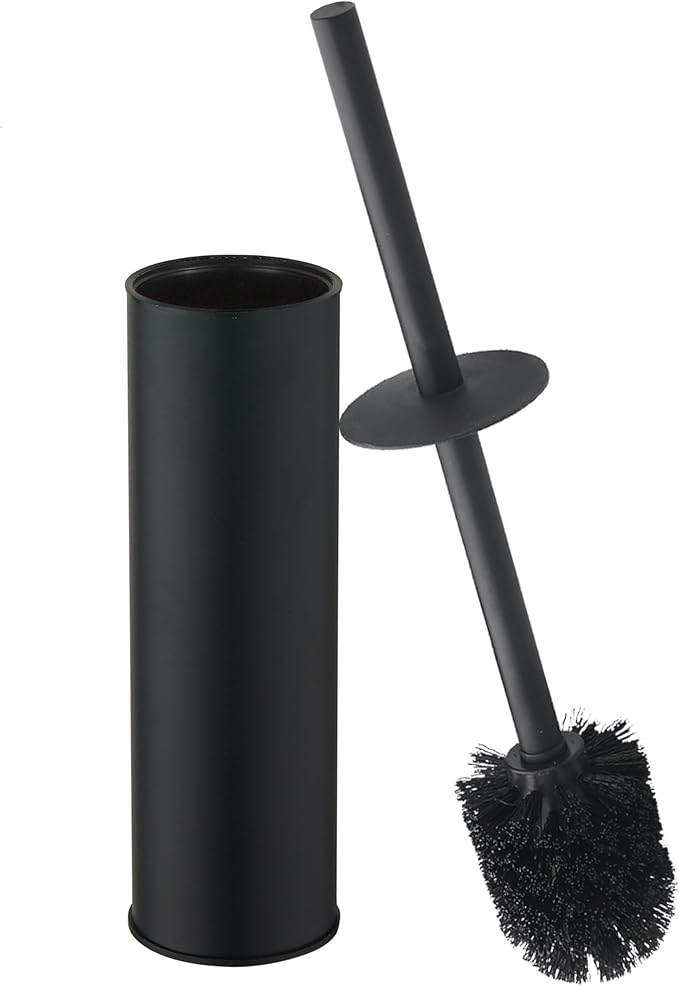Toilet Brush and HolderStainless Steel Toilet Brushes for Bathroom with Holder 2pack Black