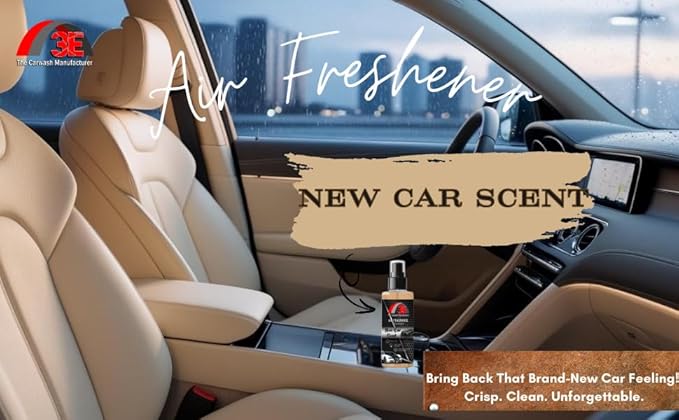 New Car Smell Premium Air Freshener and Odor Eliminator Long-Lasting Scent Great for Cars Trucks SUVs RVs &amp More 64 fl oz (Half Gallon)