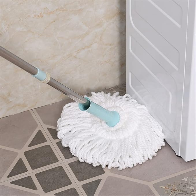 Mop Wash Floor Lazy Kitchen Wring Spin Home Help Self Wet Hand Free Window Cleaner Round