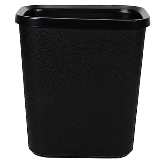 Thickened Plastic Trash Can Wastebasket for Living Bathroom Bedroom Office Hotel Opening Household Garbage Bin Kitchen Trash Container for Desk Sundries Storage