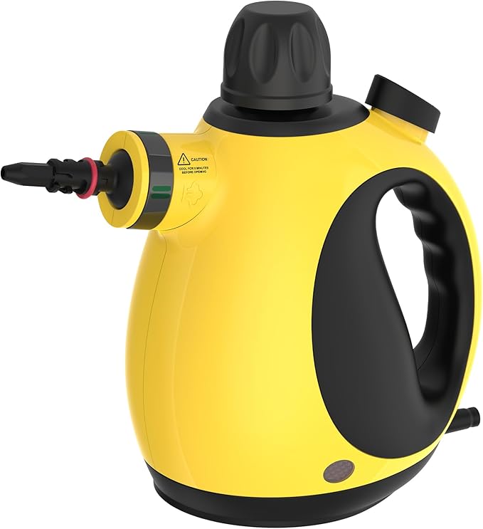 Pressurized Handheld Steam Cleaner with 10pcs Accessories &amp Safety Lock Multi-Purpose &amp Powerful Home Use Steamer for Cleaning Car