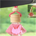 Red Car Air Freshener 8ML Car Perfume Glass Pendant 2PCS with 20ML Spare Natural Perfume Decoration Car Perfume Air Freshener(Charming Encounter)