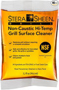 Stera-Sheen Griddle Cleaner - Food Safe Non-Caustic Formula - Commercial Flat Top Grill &amp Griddle Cleaner - Remove Tough Grease &amp Grime - Rust Remover for Outdoor Grill - 40 Quick Packets 3.