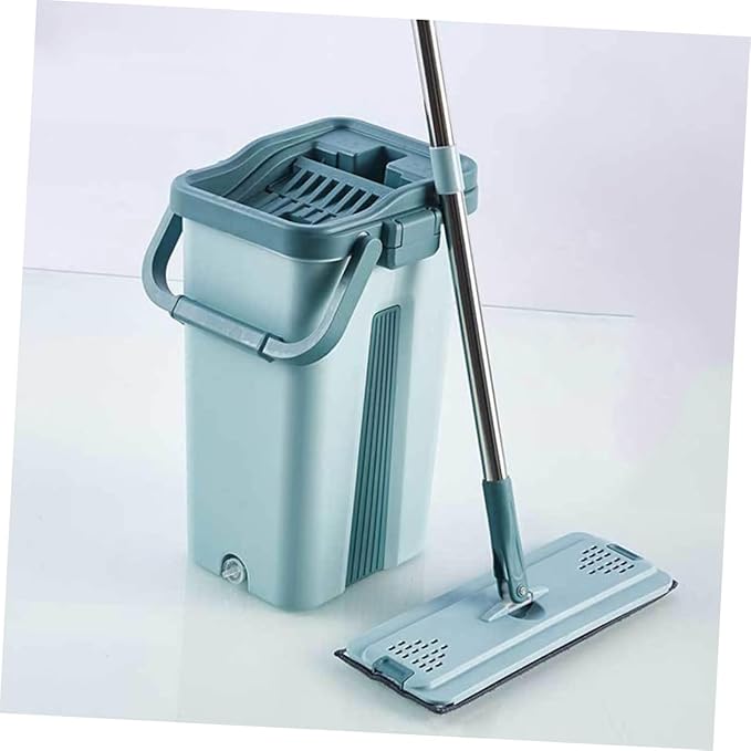 PRETYZOOM 1 Set Cleaning Mop with Easy Mobility Handle Non Hand Washing Dust Mop for Efficient Floor Cleaning with High Performance