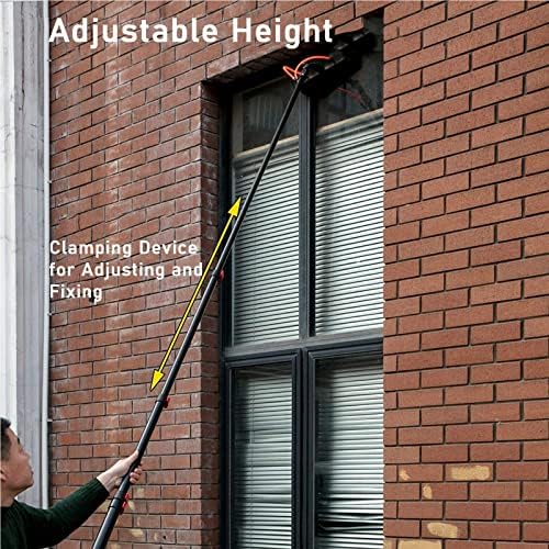 Glass Cleaning Brush Household Water Supply Telescopic Pole Kit Solar Panel Rotating Brush Solar Photovoltaic PanelsCleaning Photovoltaic and Solar PanelsWindow Cleaning Brush Eq